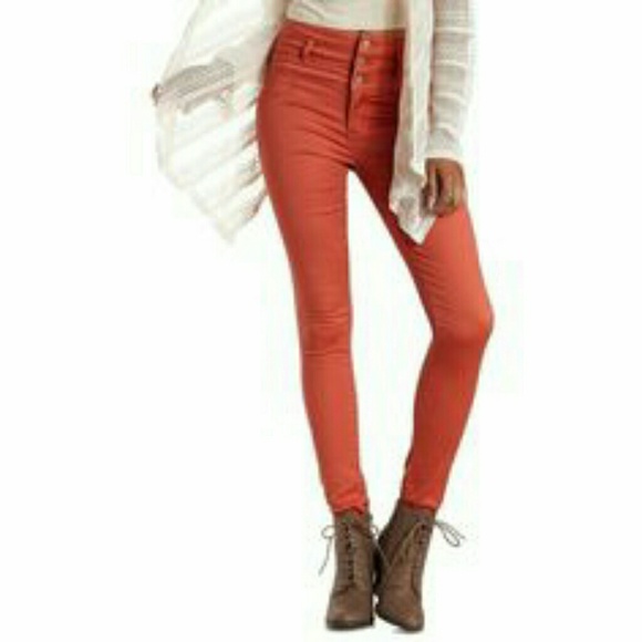 rust jeggings